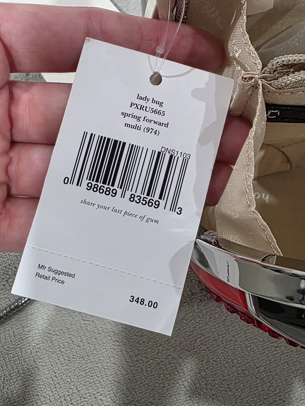 kate spade red crystal ladybug mini crossbody - Picture 4 of 4